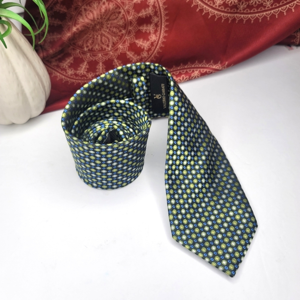 Valerio Garati Tie Green Blue